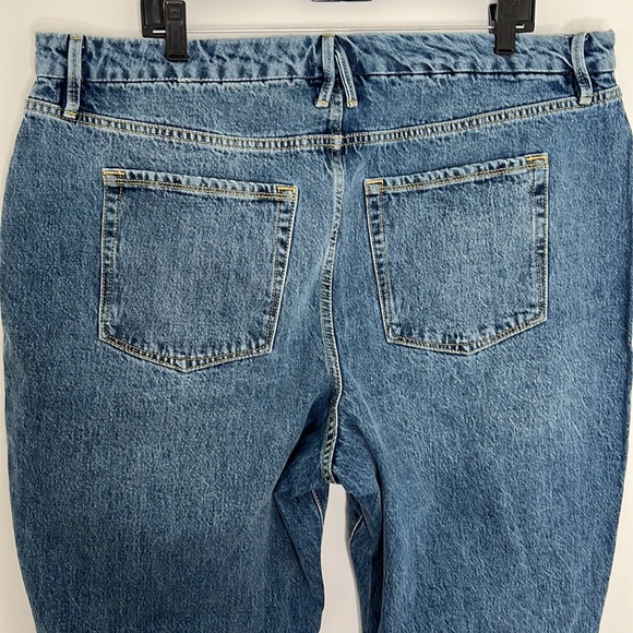 GOOD AMERICAN GOOD BOY JEANS SUPER HIGH RISE SIZE 18 - Picture 10 of 16